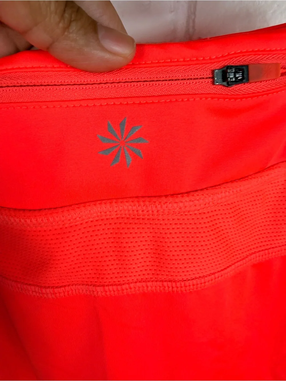 Athleta Tennis Skort Skirt Womens Medium Neon Coral Athletic Running Golf Skirt - Picture 5 of 6